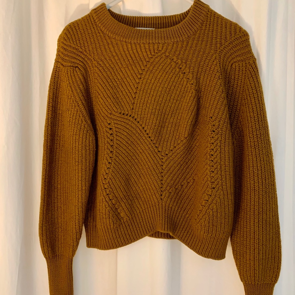 Wilfred cropped heavy knit sweater